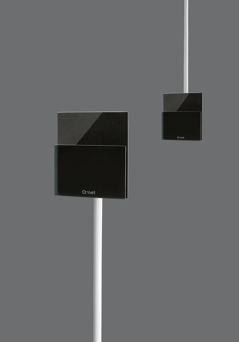 White ceiling/desk display mount tube
