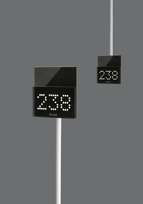 White ceiling/desk display mount tube